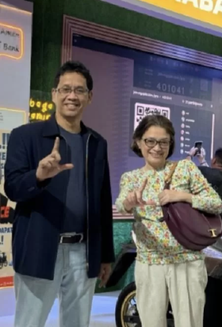 Menkeu Purbaya dan istrinya, Ida Yulidina